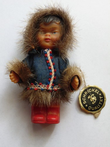 Alte echtfell eskimo miniatur - echtfell,